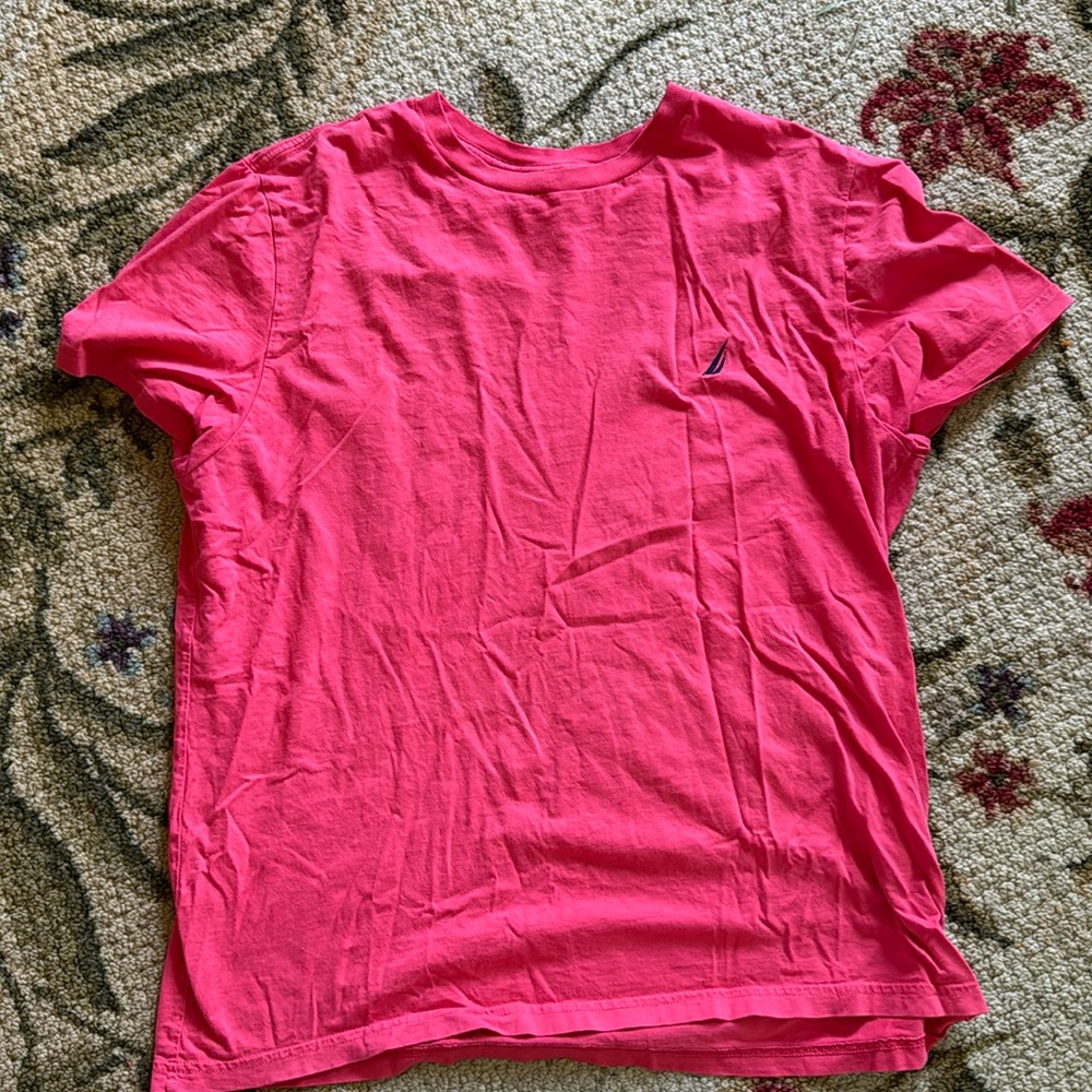 Nautica hot pink t-shirt size medium